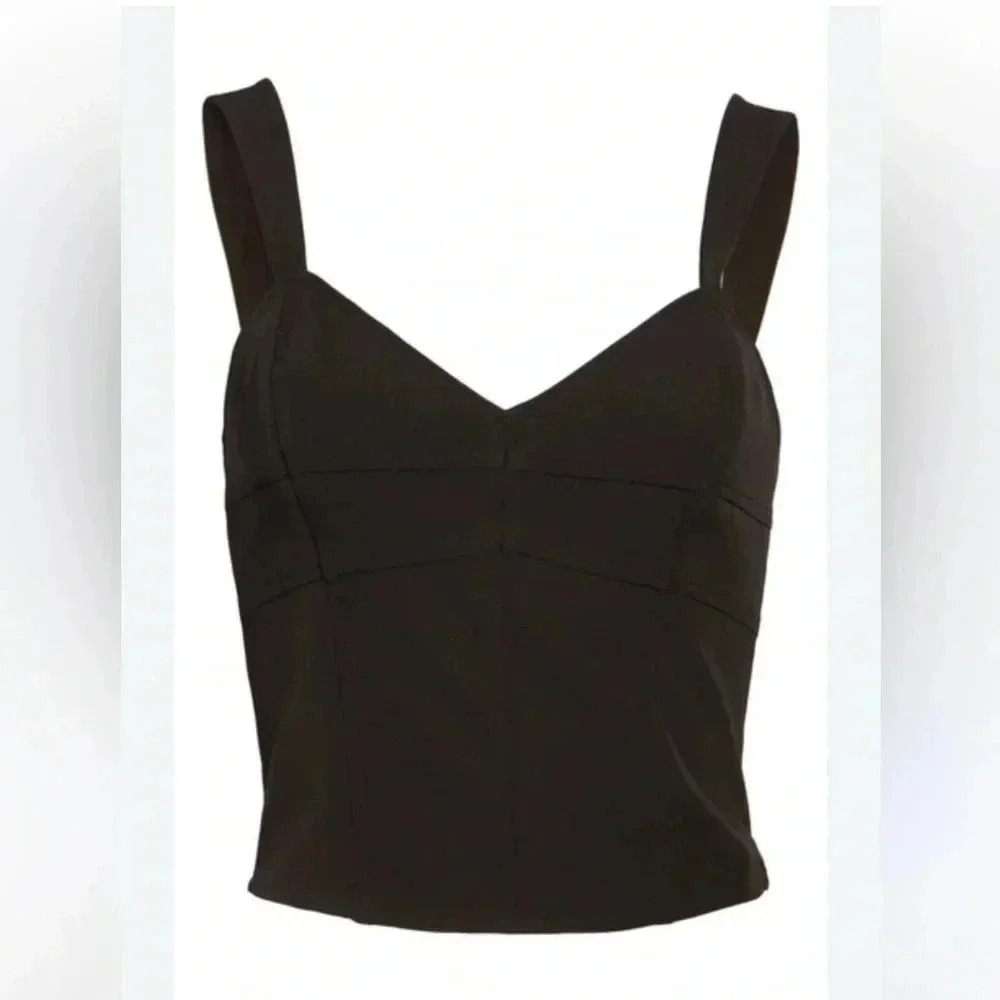 Leith Black Bustier Top size S
